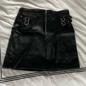 leather skirt